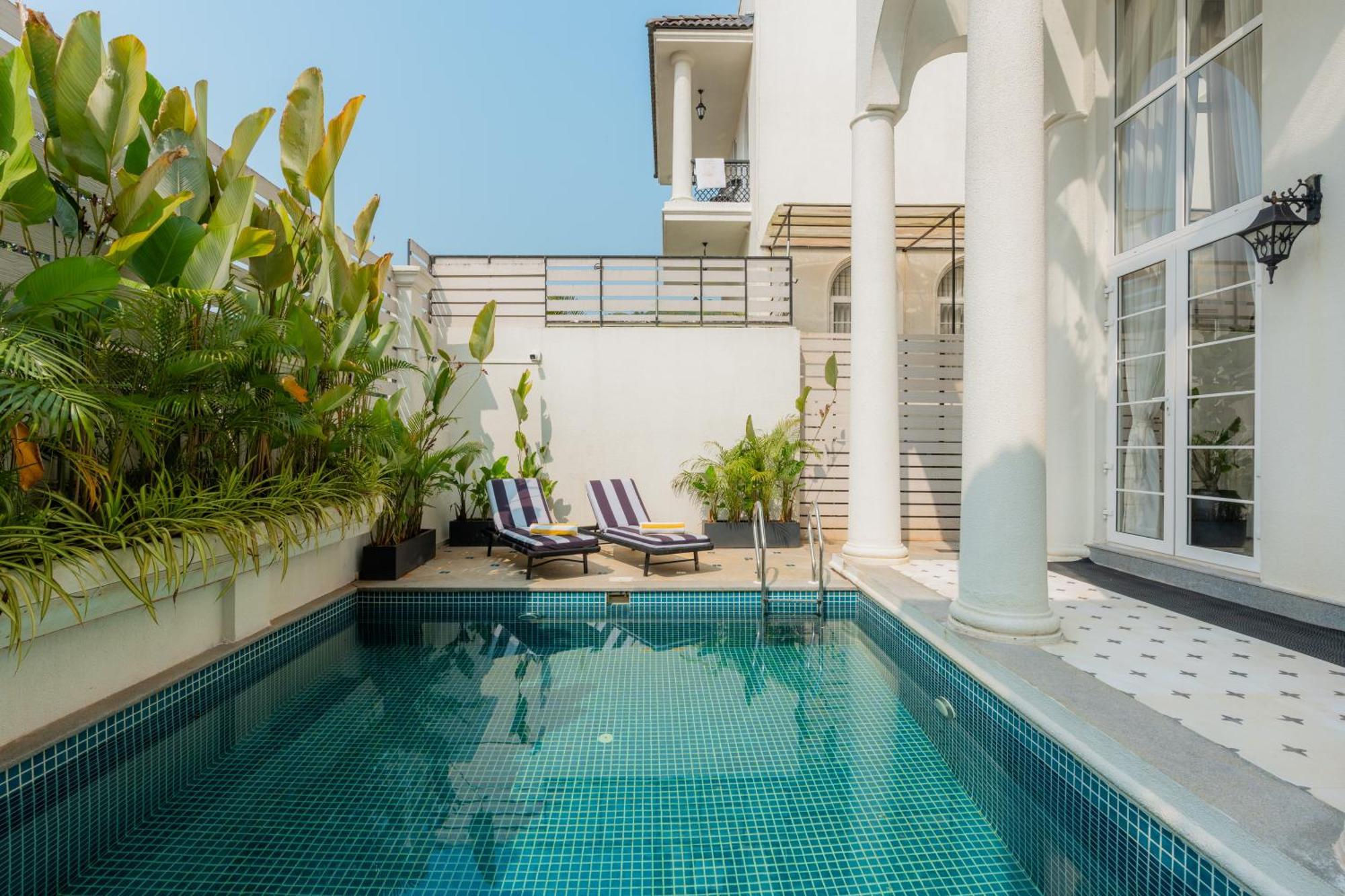 Elivaas 4 Bhk Villa With Pvt Pool & Jacuzzi-Yashgeet Siolim Eksteriør billede